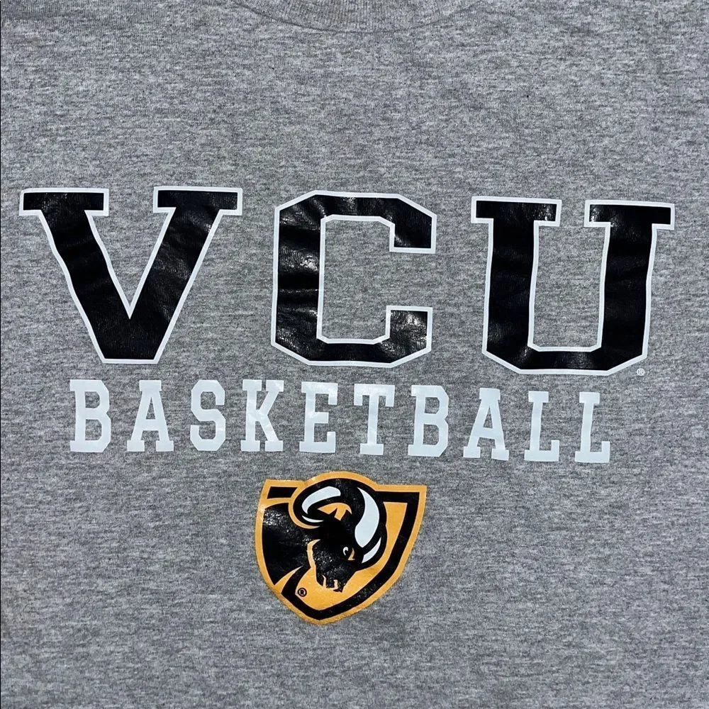 VCU Virginia Commonwealth Rams Basketball Team Gray Soft T Shirt XL Champion - Picture 2 of 3
